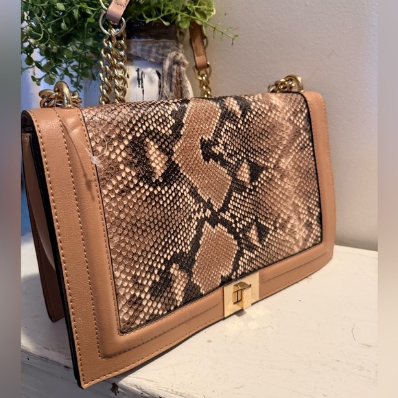 INC International Concepts Handbags - Inc International Concepts Ajae Small Snake Shoulder Bag Created For Macys EUC